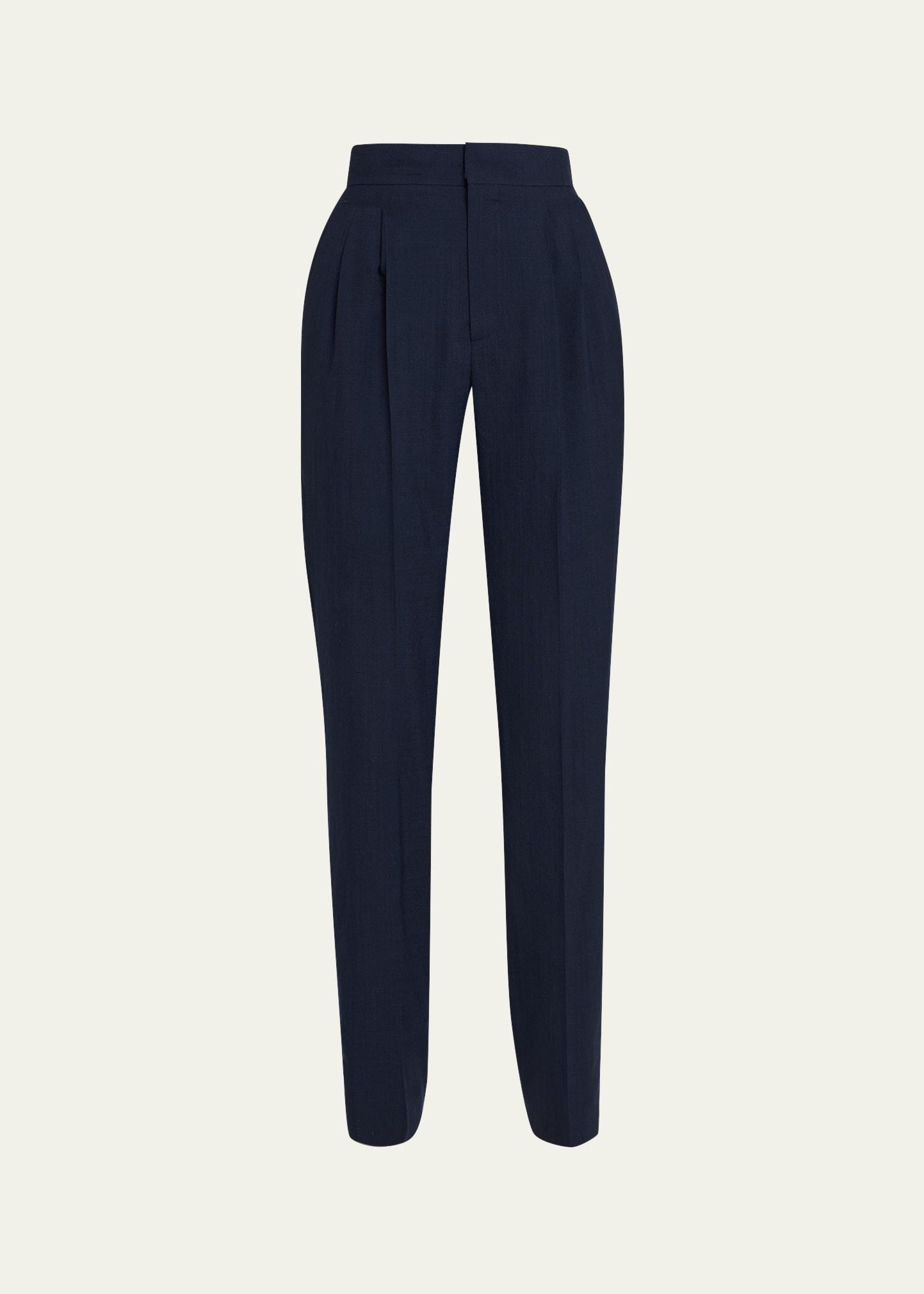 breeze wool straight-leg trousers