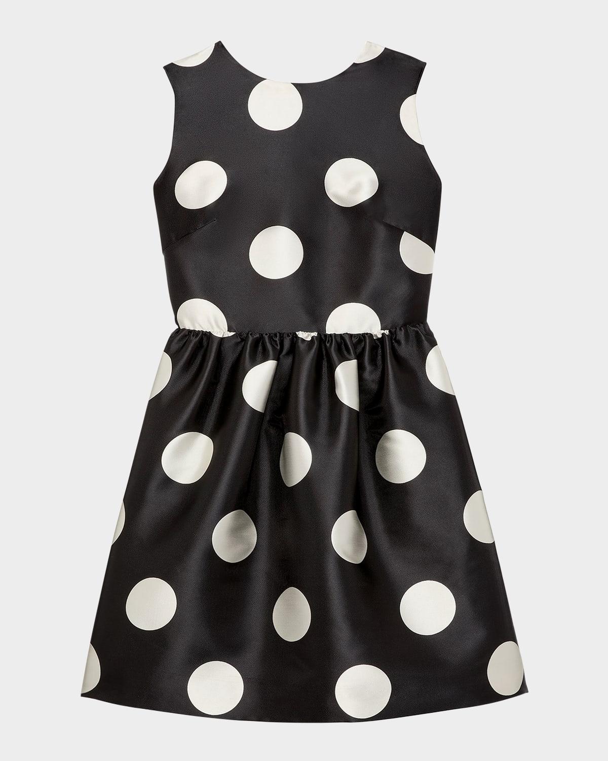 breezy dot cutout bow-back mini dress