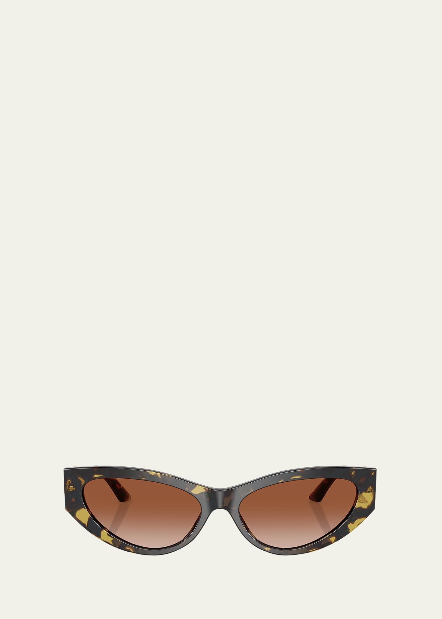 bright greca embellished cat-eye sunglasses