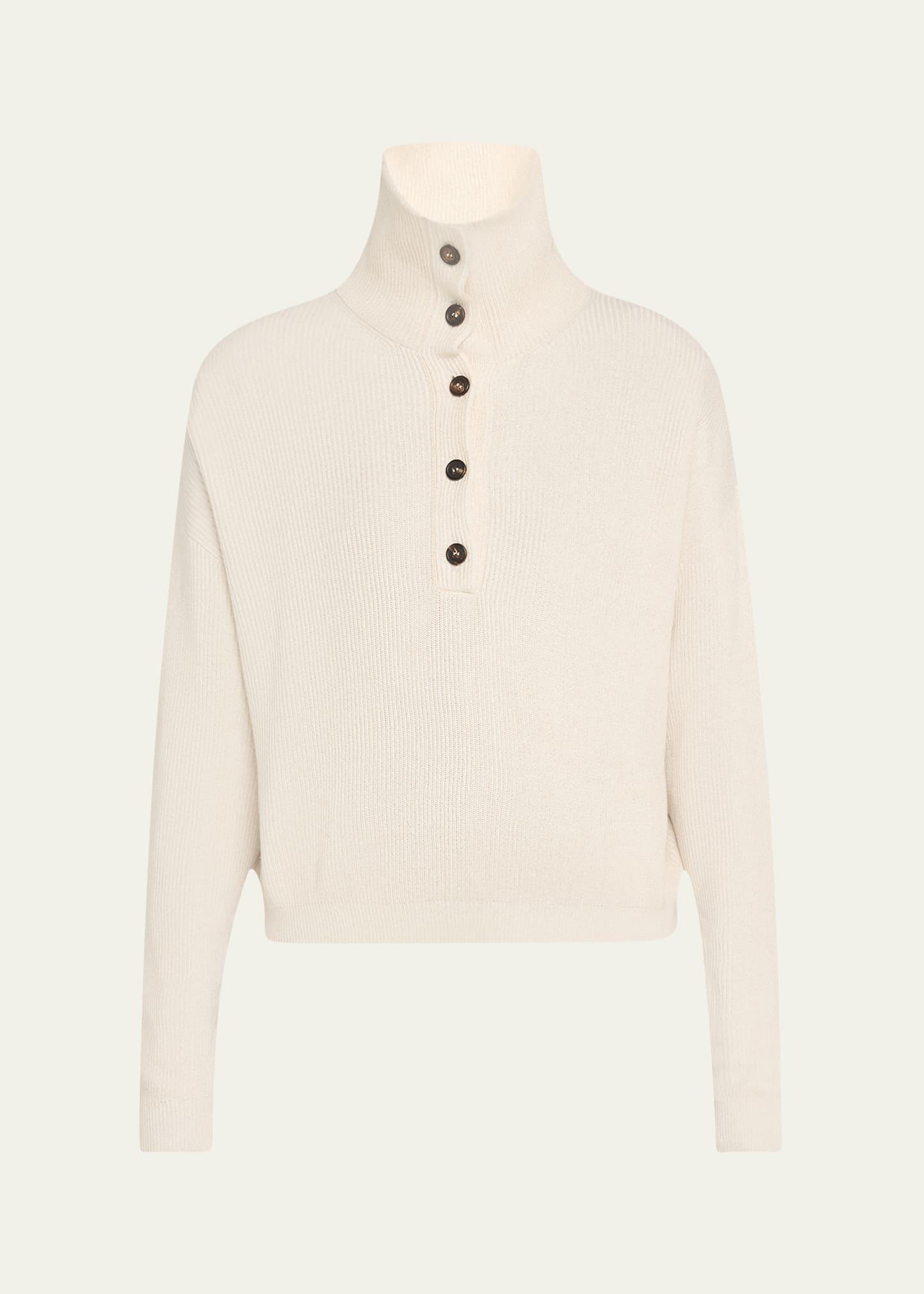 bright vanise sparkling cotton polo sweater