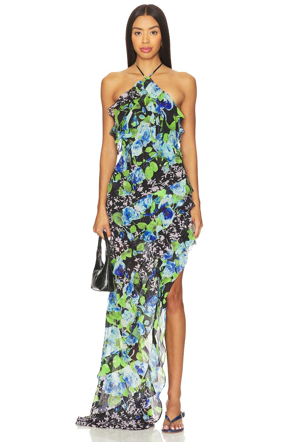 briony asymmetrical maxi dress