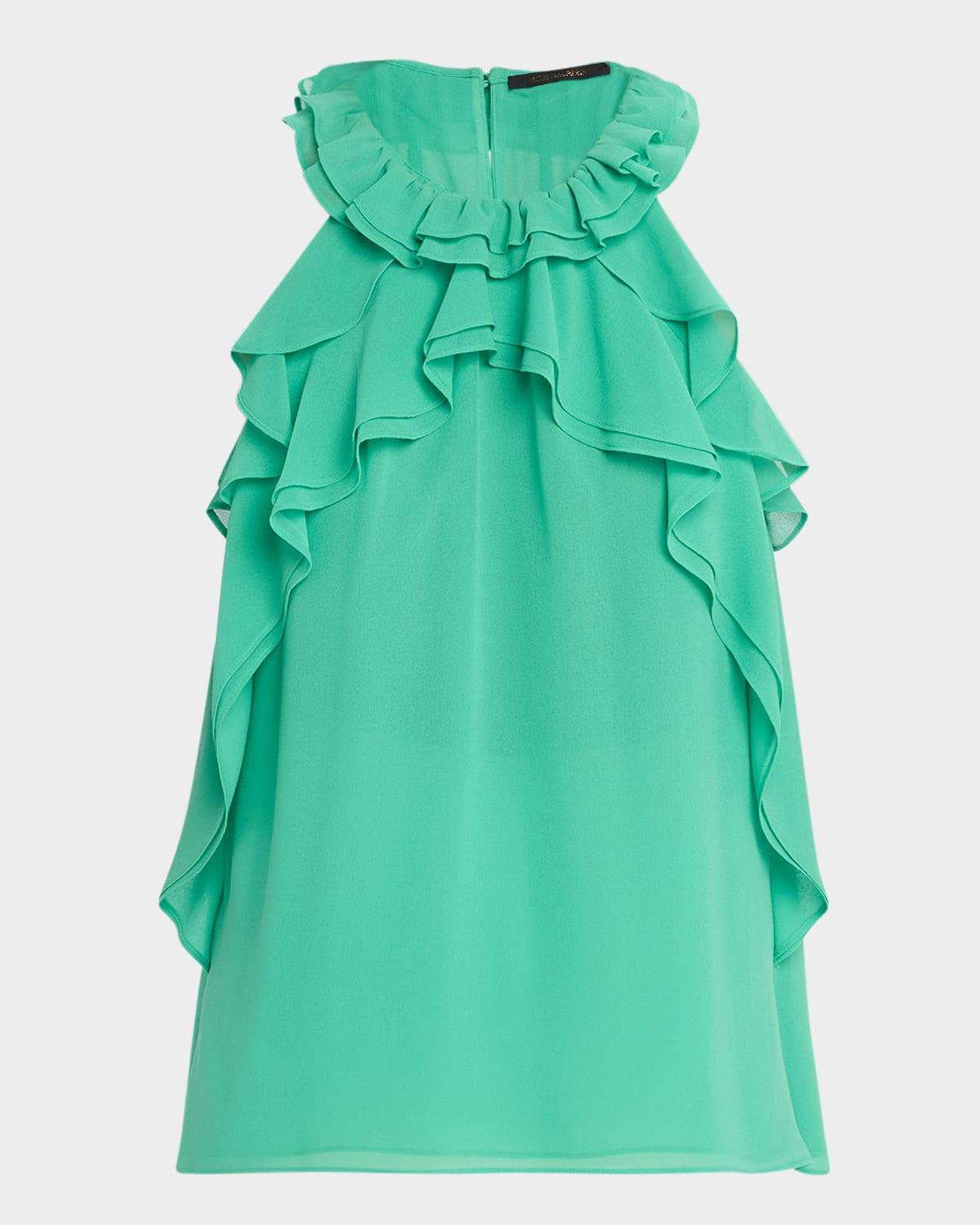 bristol ruffle halter blouse