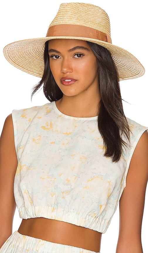 brixton joanna hat in tan.