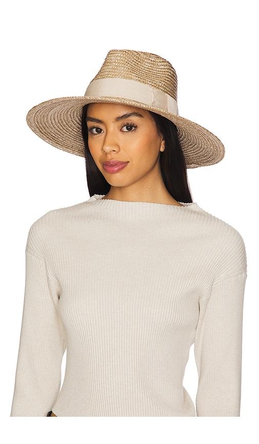 brixton joanna hat in tan.