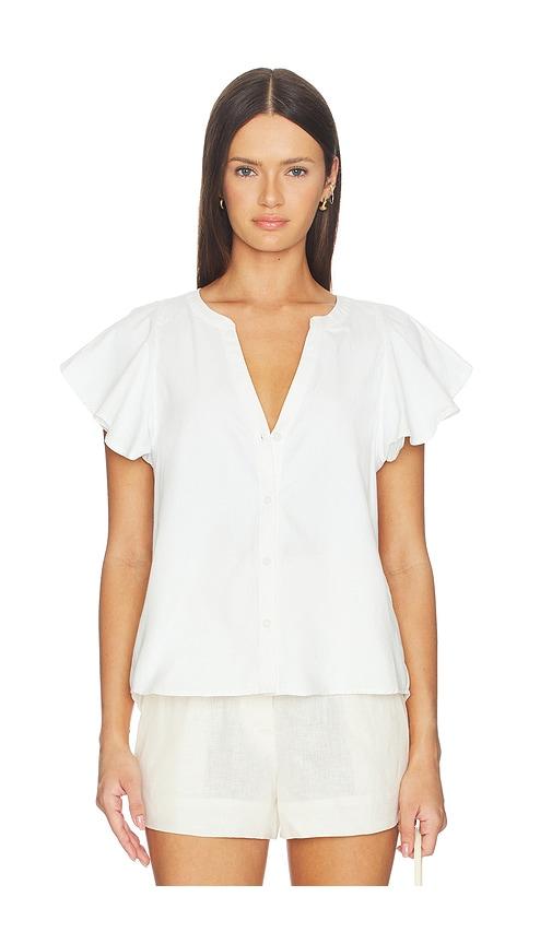brochu walker darya top in ivory.