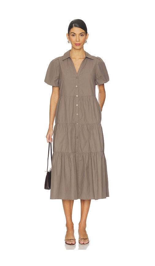 brochu walker havana dress in taupe.
