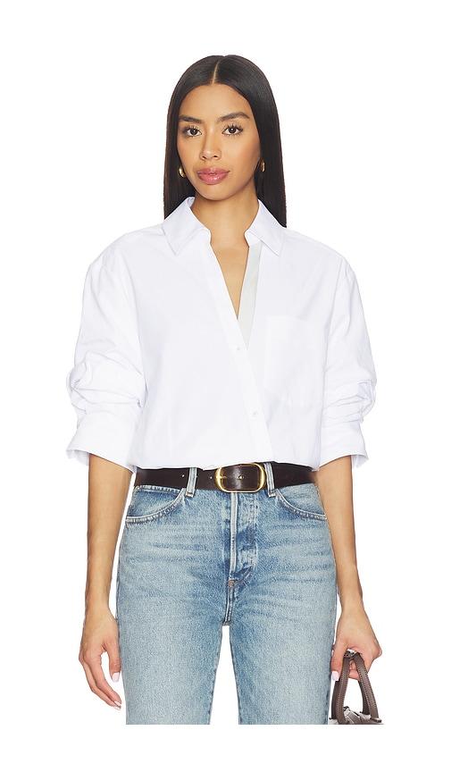 brochu walker jade shirt in white.