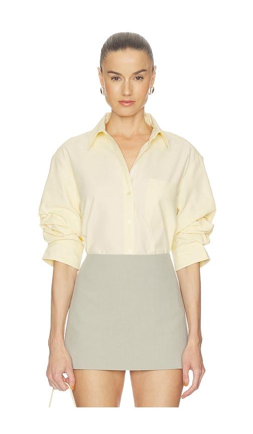 brochu walker pia shirt in lemon.