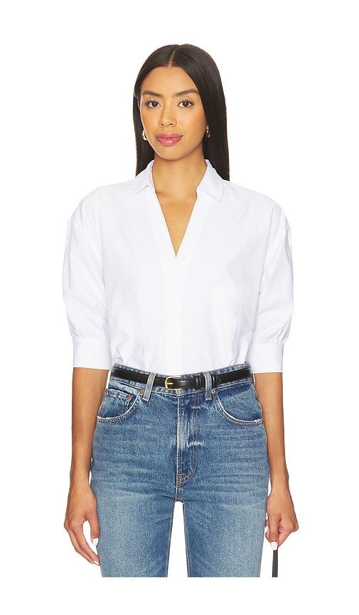 brochu walker rhett shirt in white.