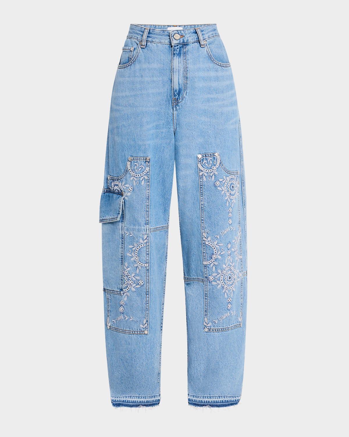 broderie anglaise carpenter jeans