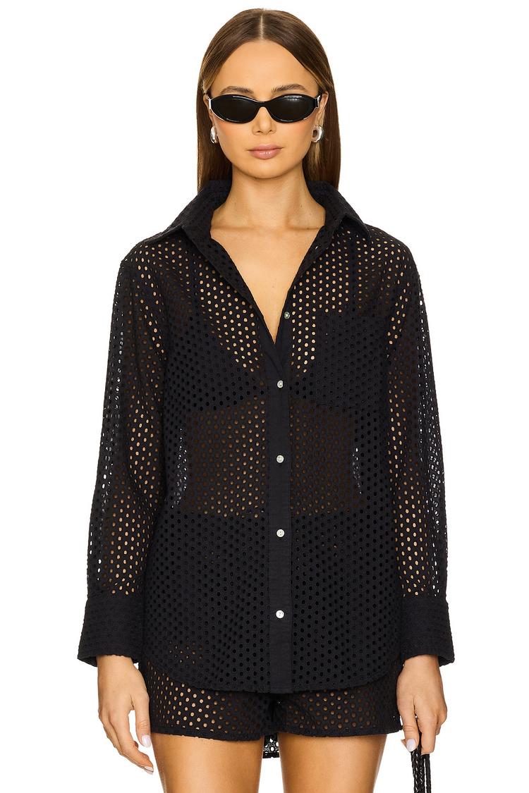 bronte button down top