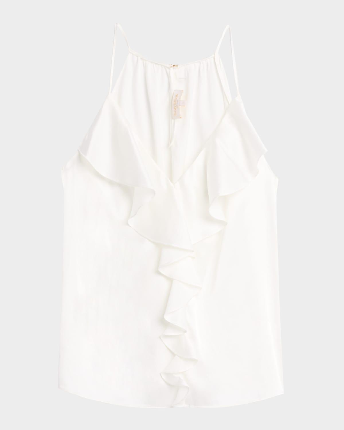 bronwyn ruffle-trim tank top