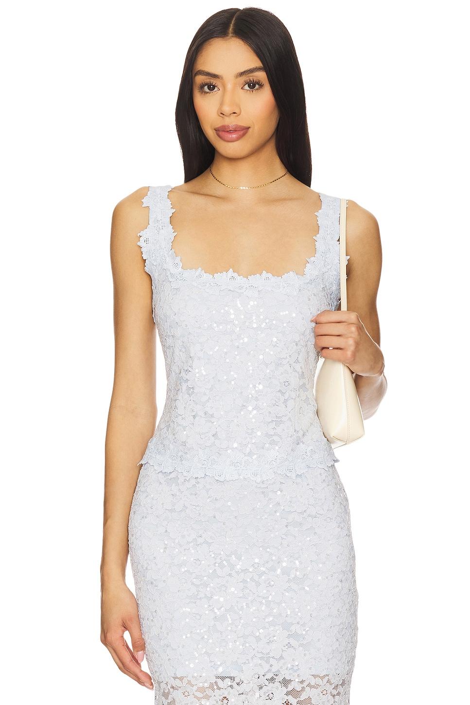 bronwyn sequin lace top