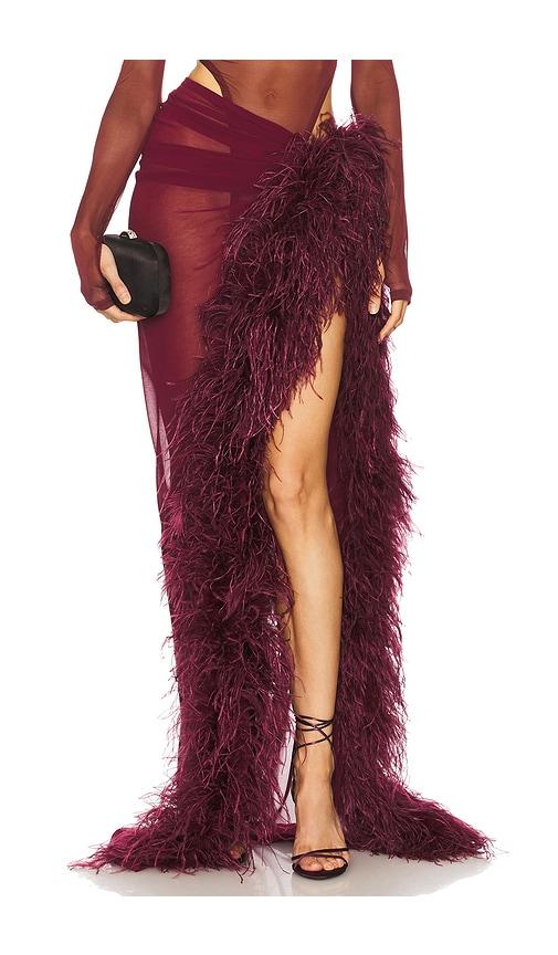 bronx and banco bella skirt in burgundy.