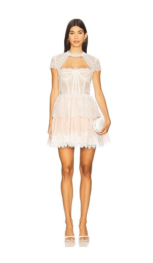 bronx and banco daphne mini dress in ivory.