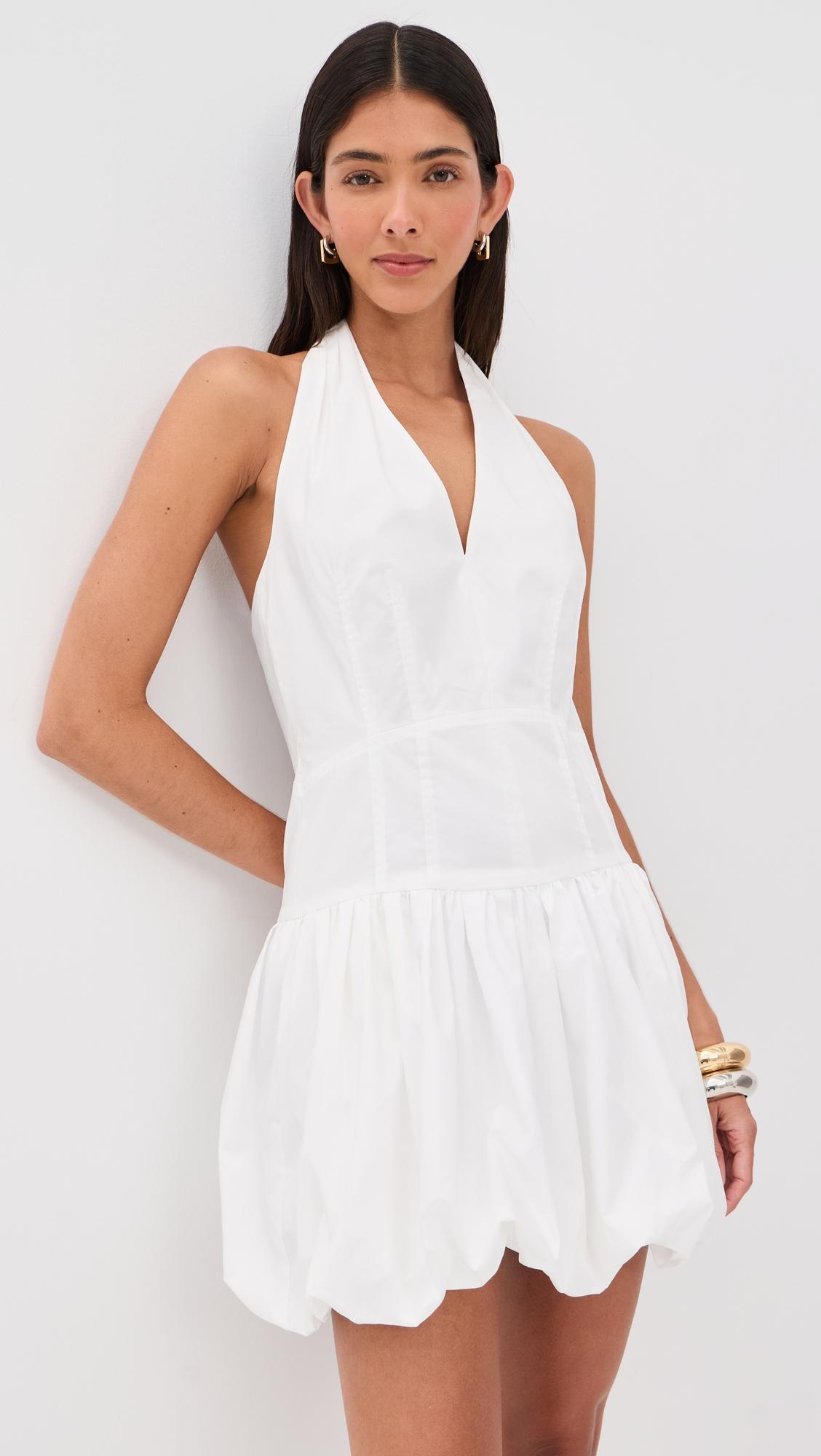 brooke cotton halter mini dress