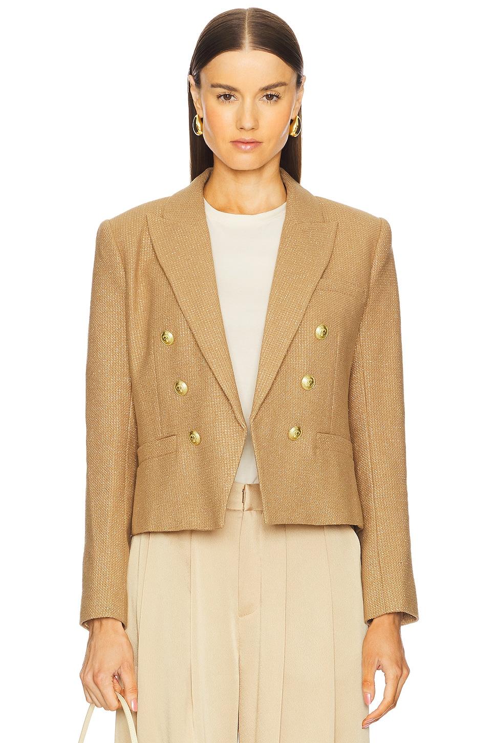 brooke double breasted cropped blazer