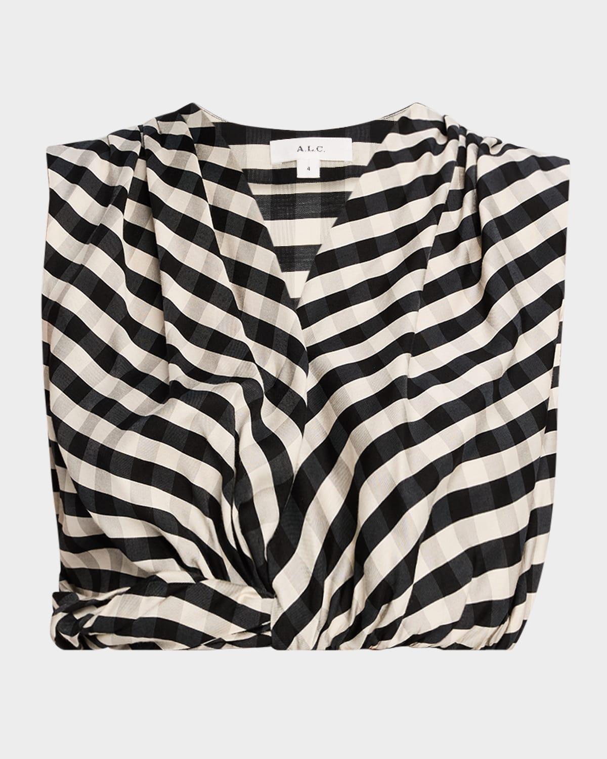 brooklyn check crop top
