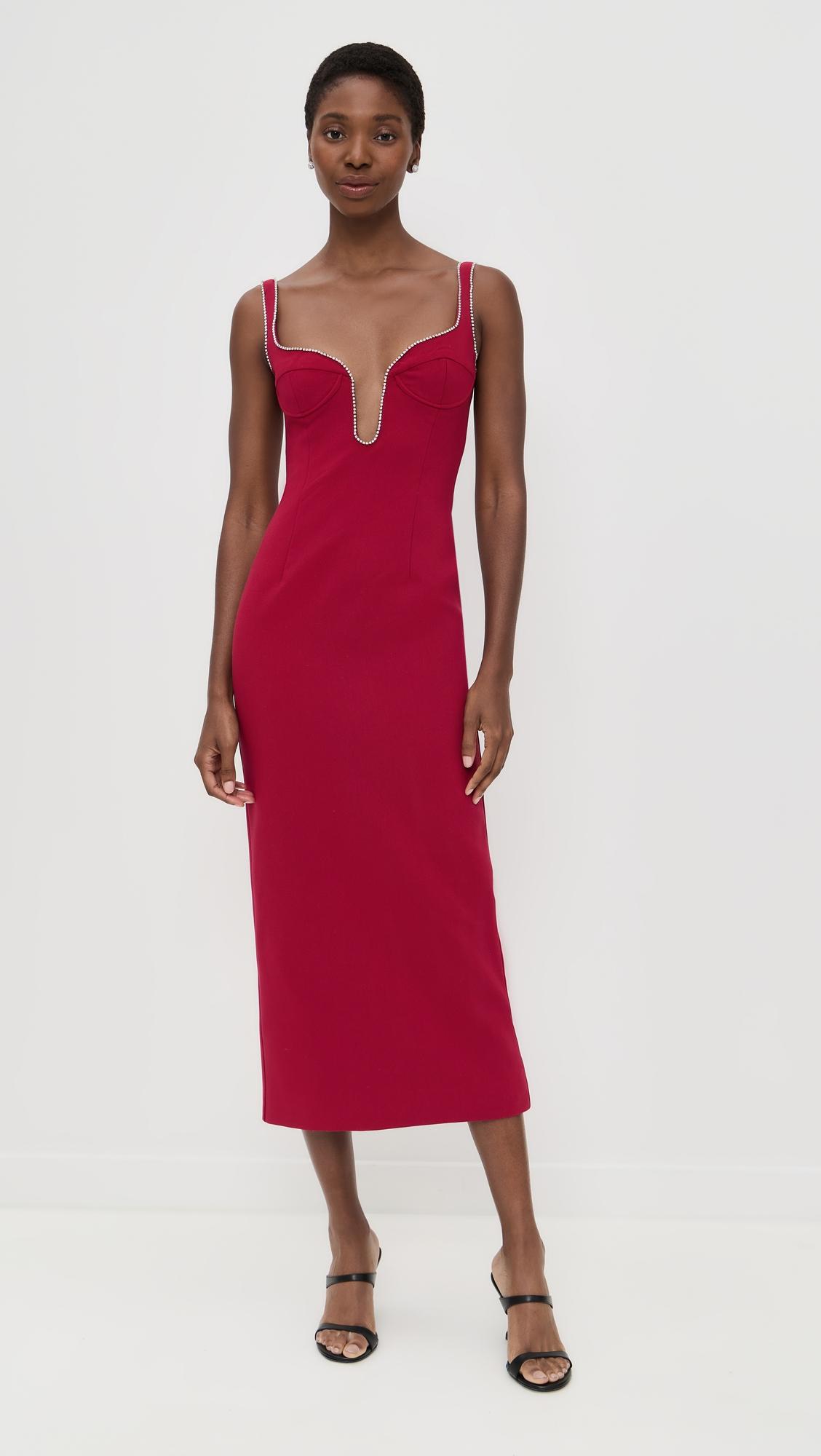 brooklyn diamonte midi dress