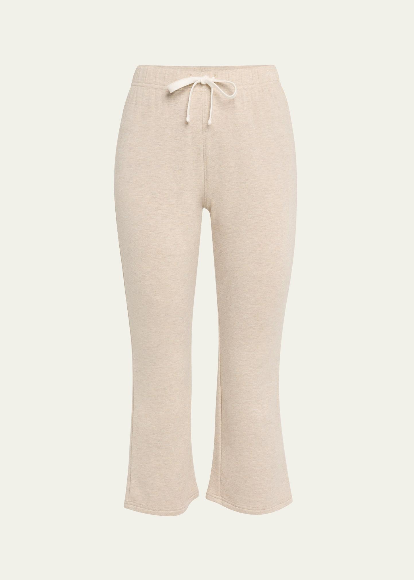 brooks fleece cropped flare pants