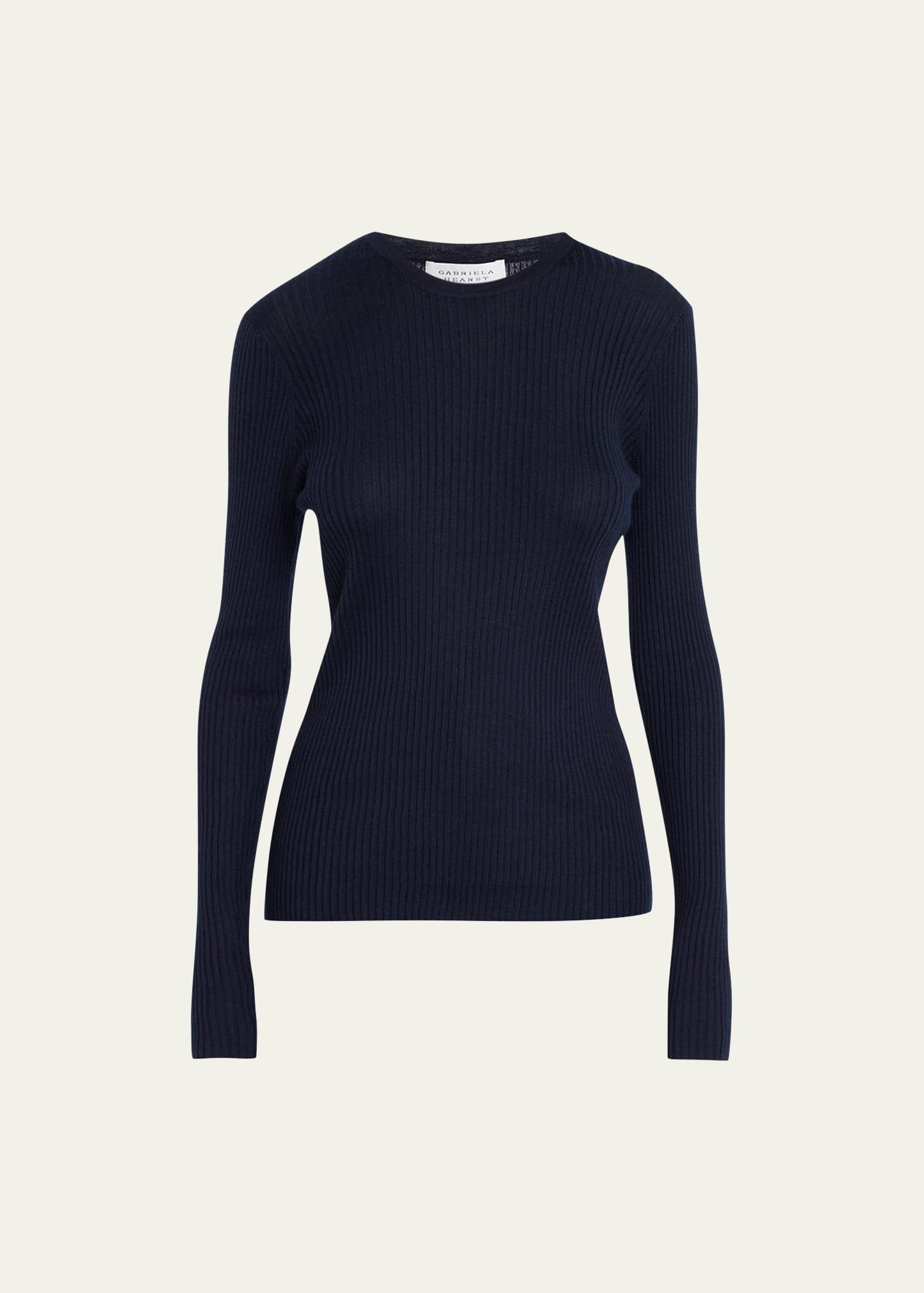 browning cashmere ribbed top