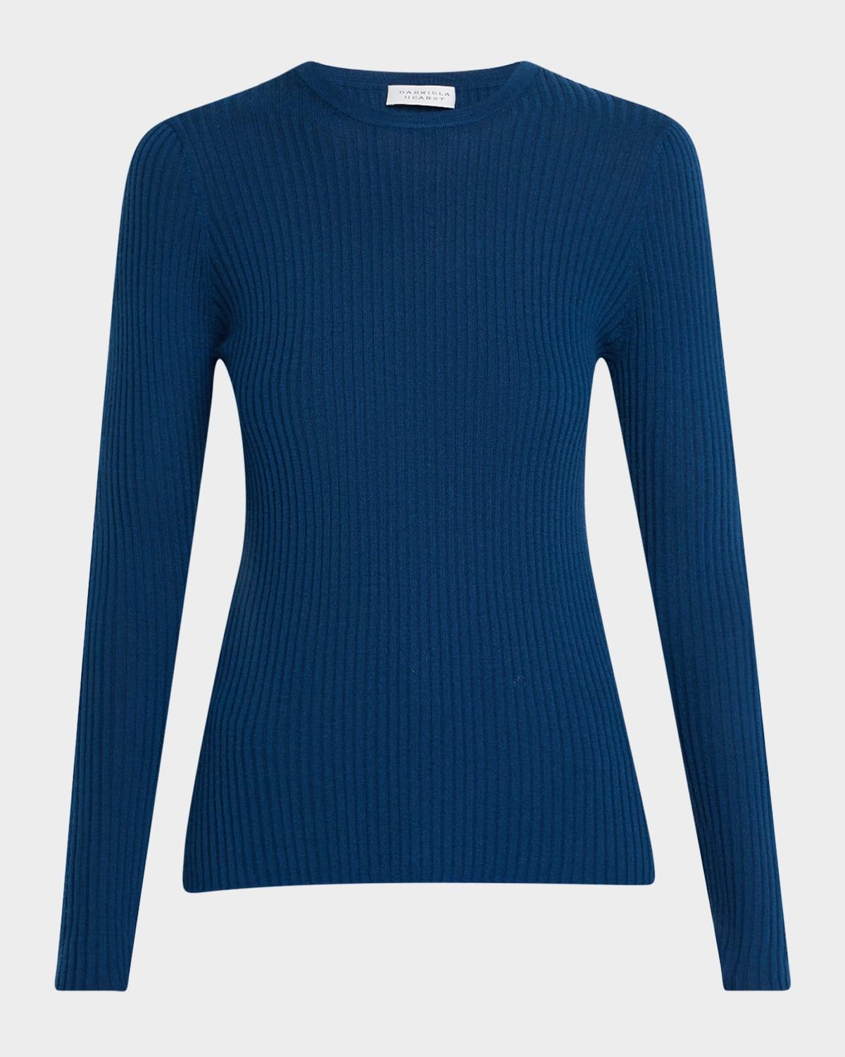 browning long-sleeve cashmere-silk top
