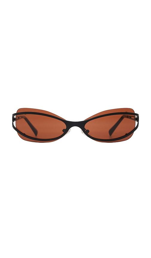bru eyewear cannon in brown.