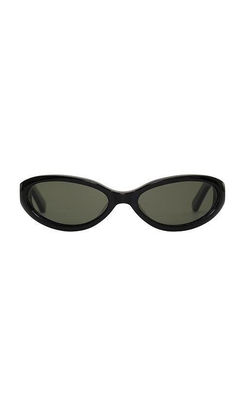 bru eyewear linden sunglasses in black.