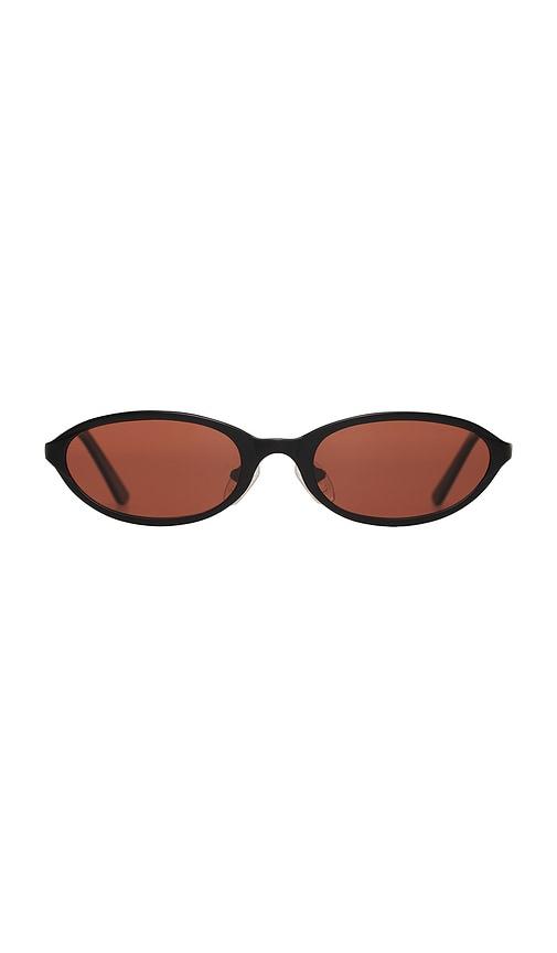 bru eyewear poly sunglasses in black.
