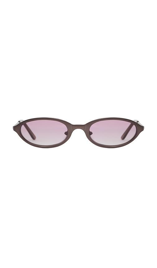 bru eyewear poly sunglasses in brown.