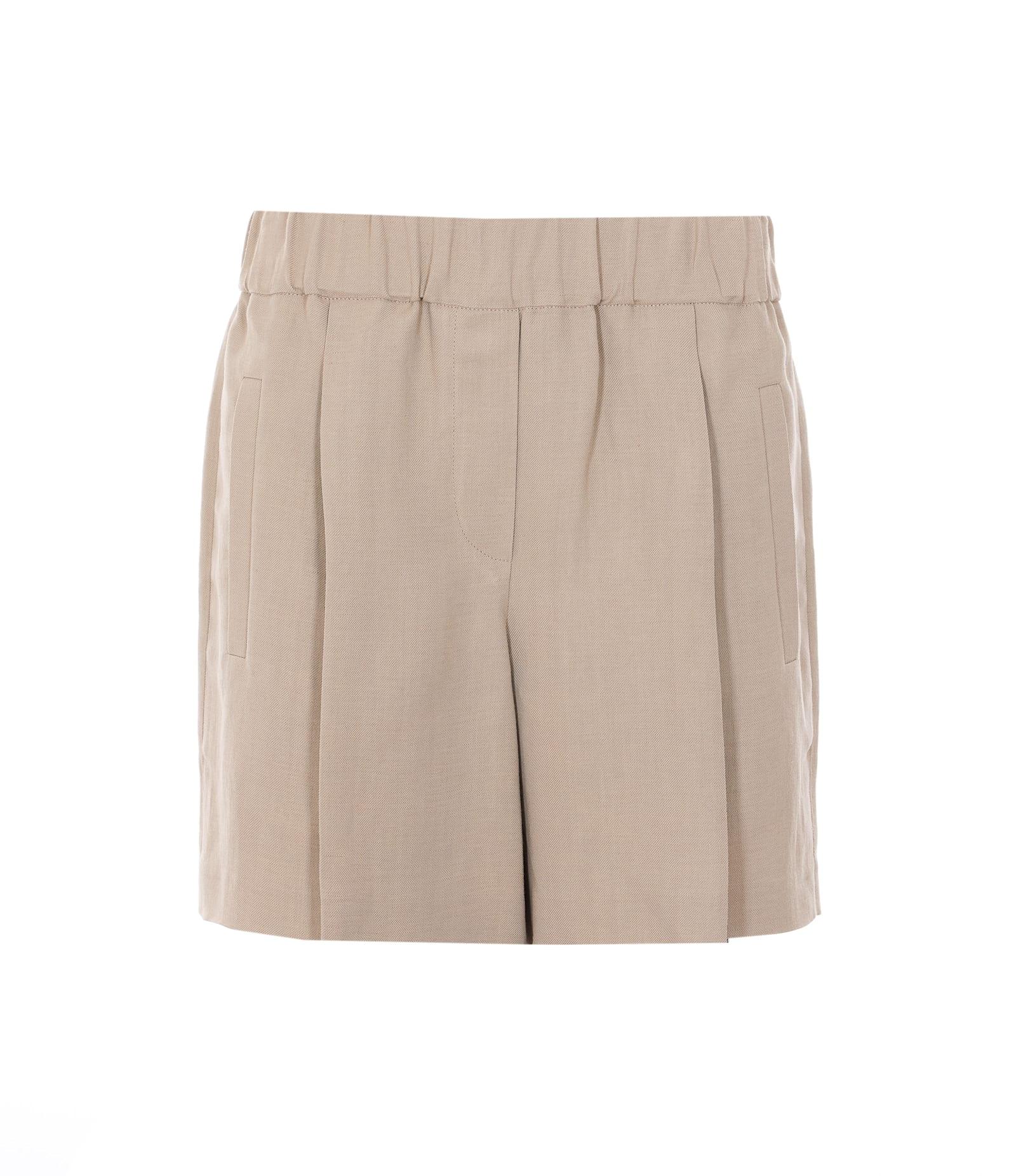 brunello cucinelli baggy shorts