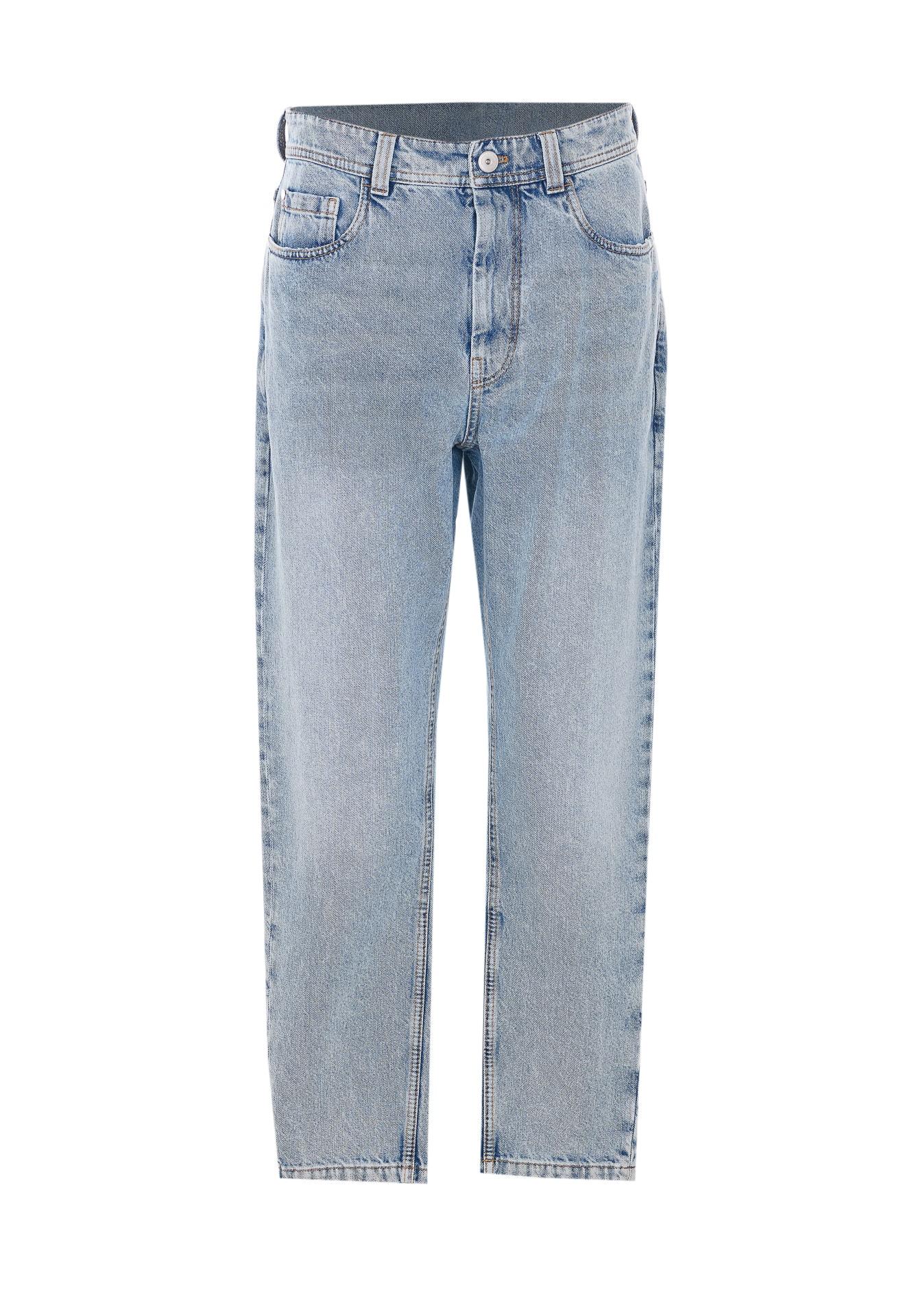 brunello cucinelli baggy tapered denim pants