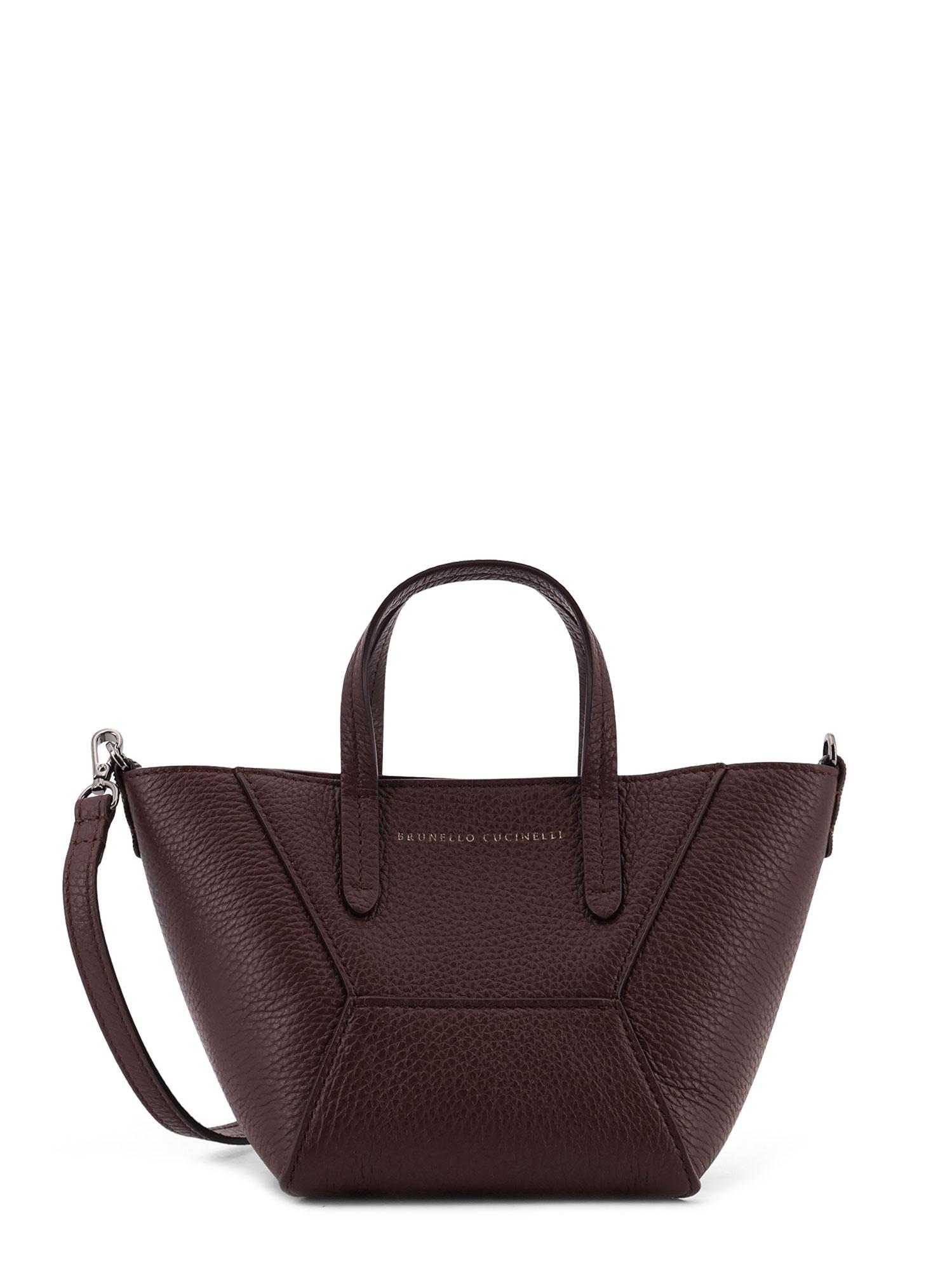 brunello cucinelli bags purple pelle - women