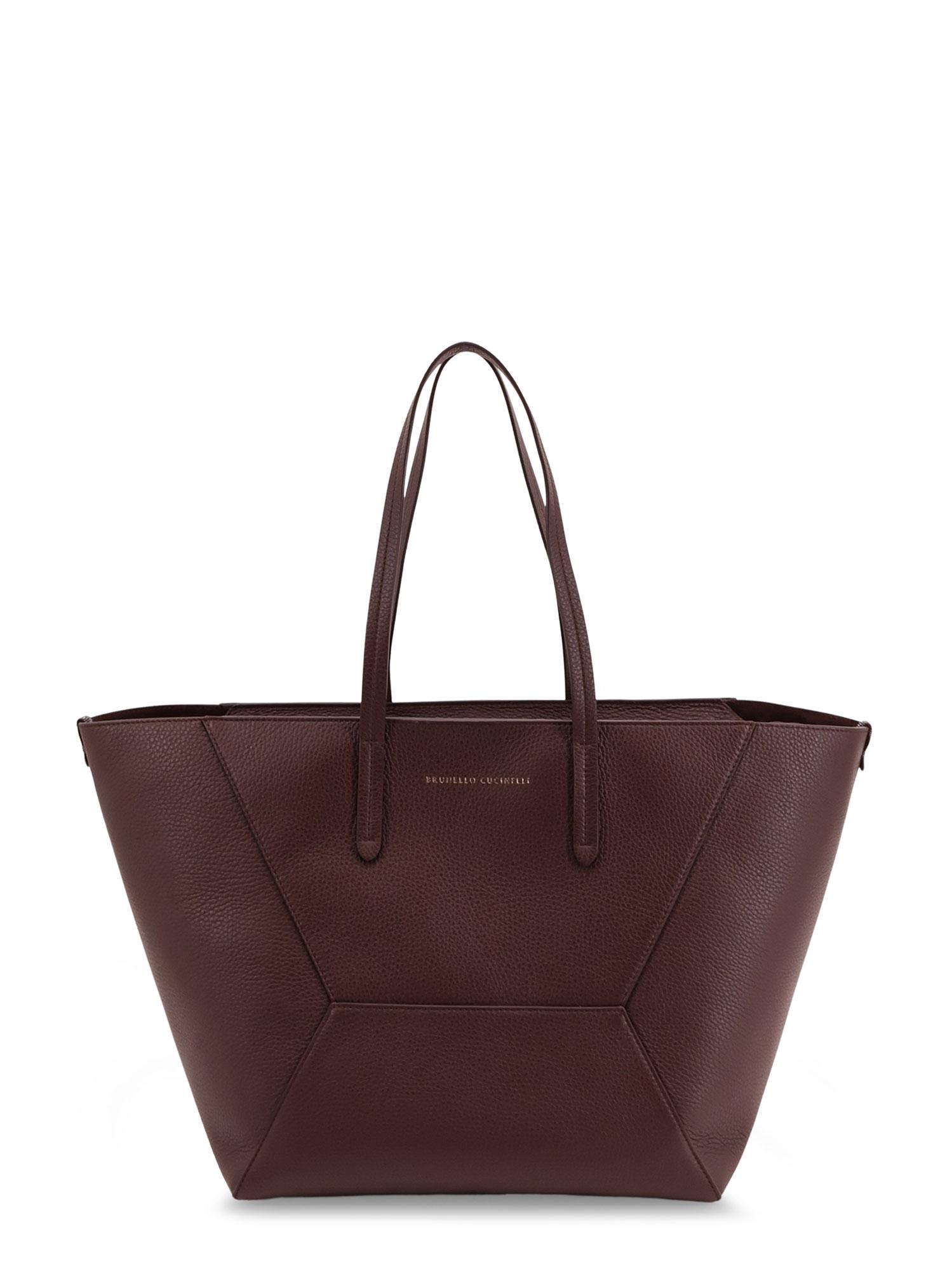 brunello cucinelli bags purple pelle - women