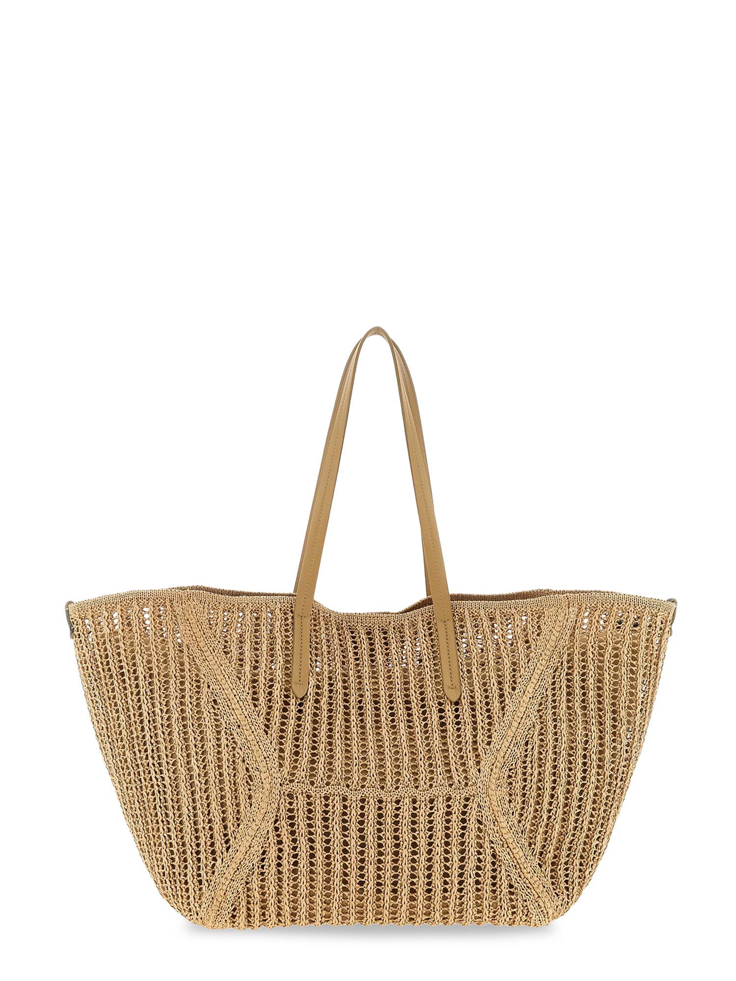 brunello cucinelli bags rope rafia/pelle - women