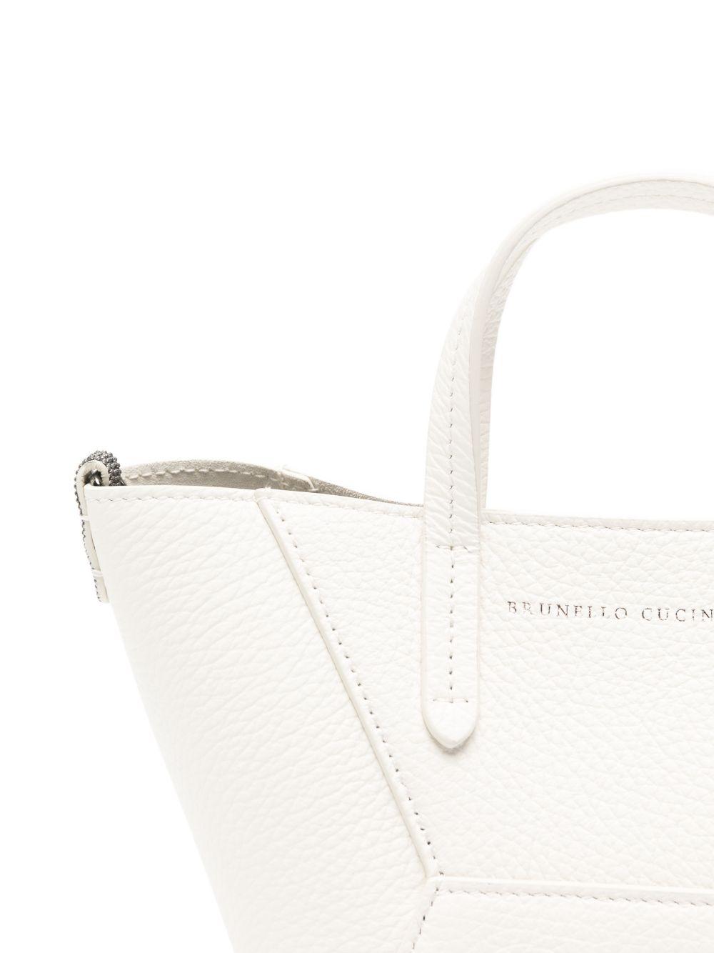 brunello cucinelli bags white - women