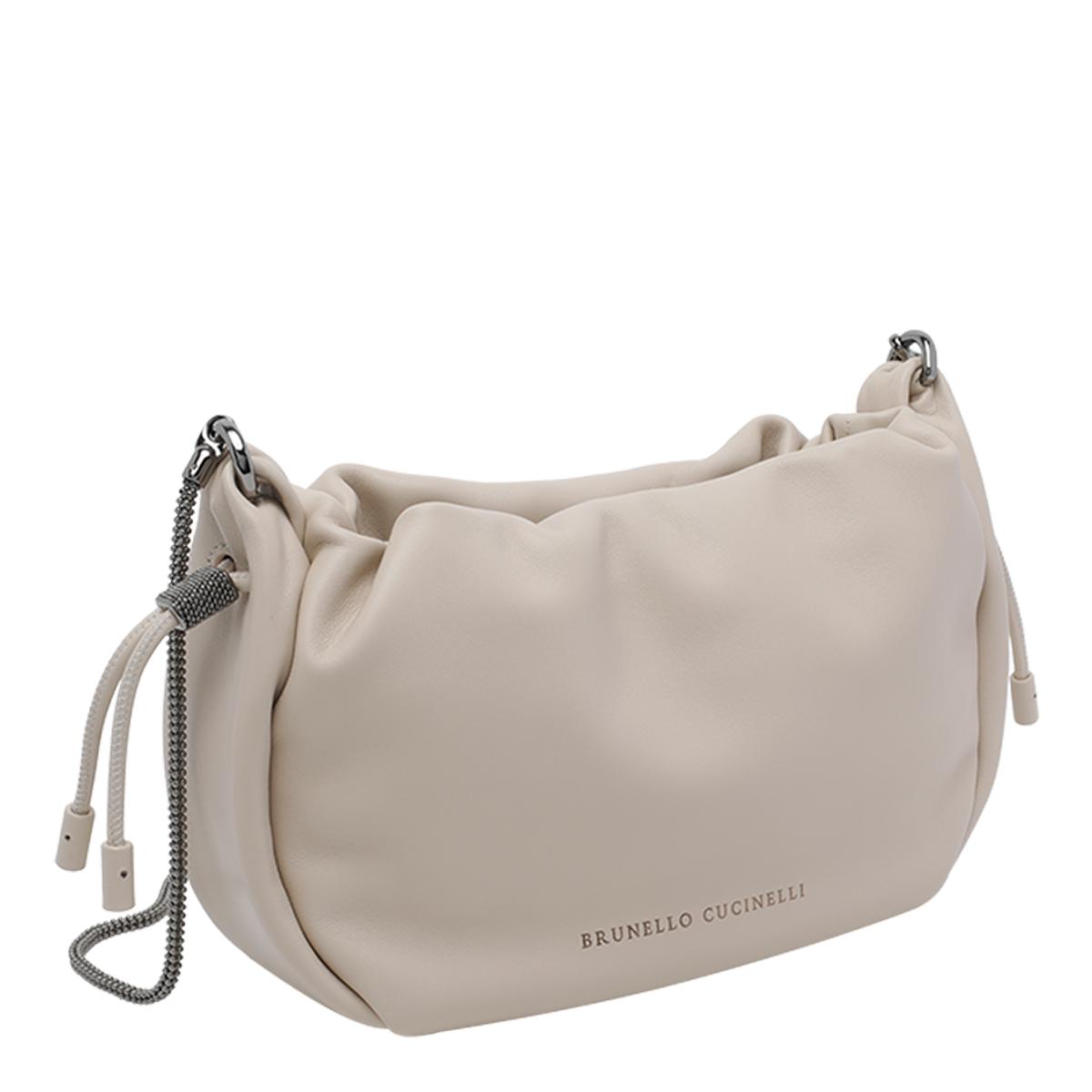 brunello cucinelli bags white calf leather - women