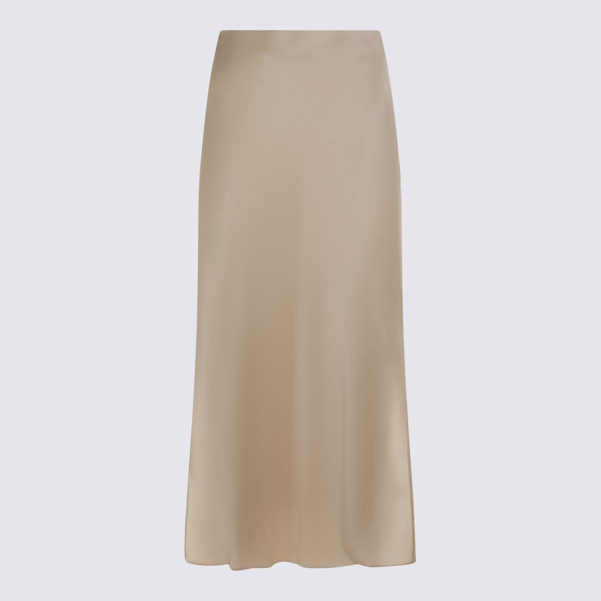 brunello cucinelli beige skirt