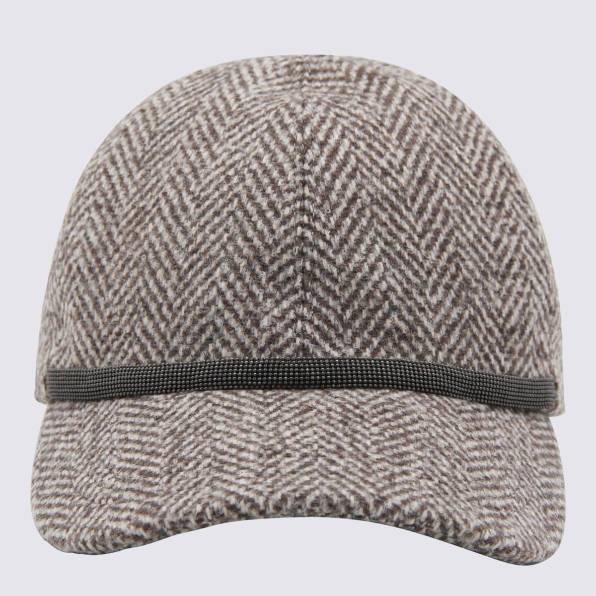 brunello cucinelli beige wool hat