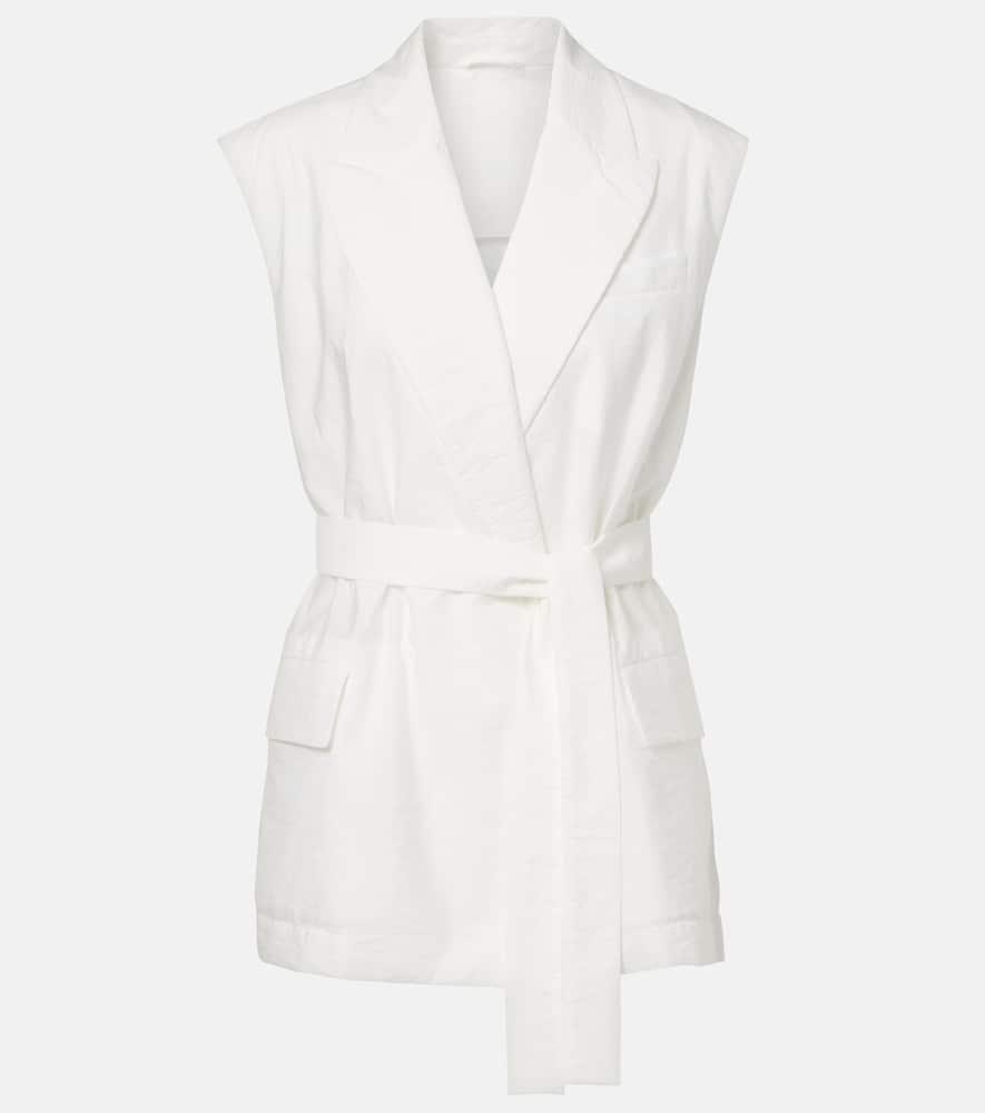 brunello cucinelli belted cotton