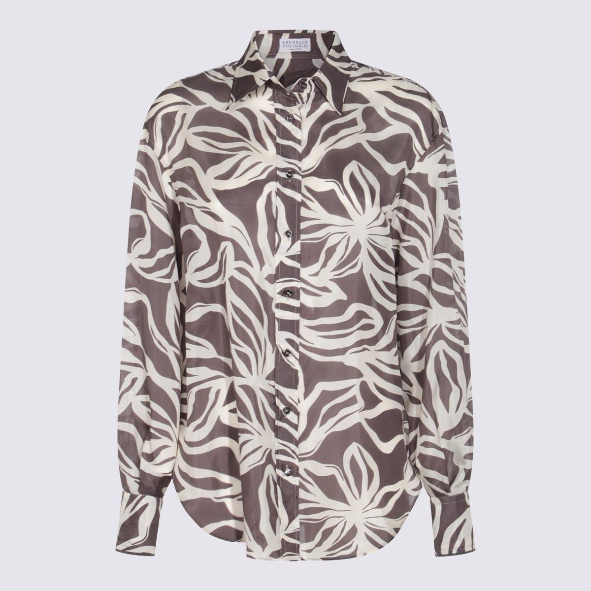 brunello cucinelli brown shirt