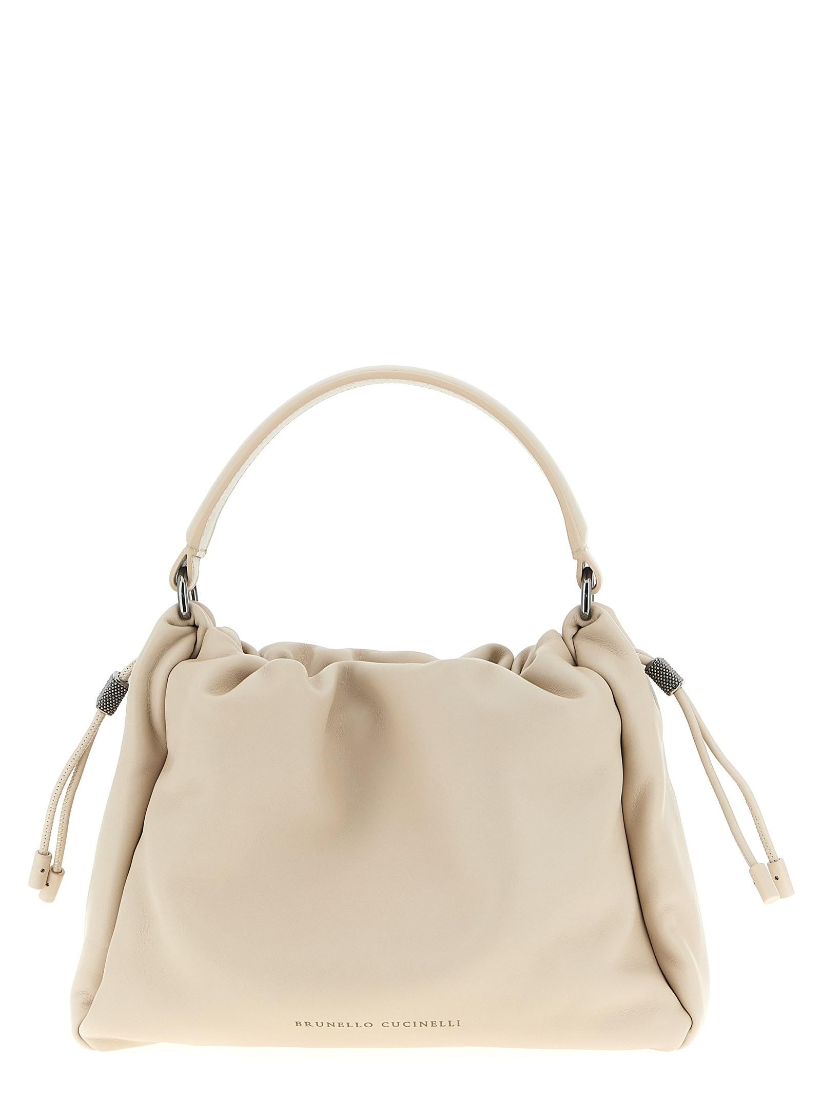 brunello cucinelli bucket mellow small handbag