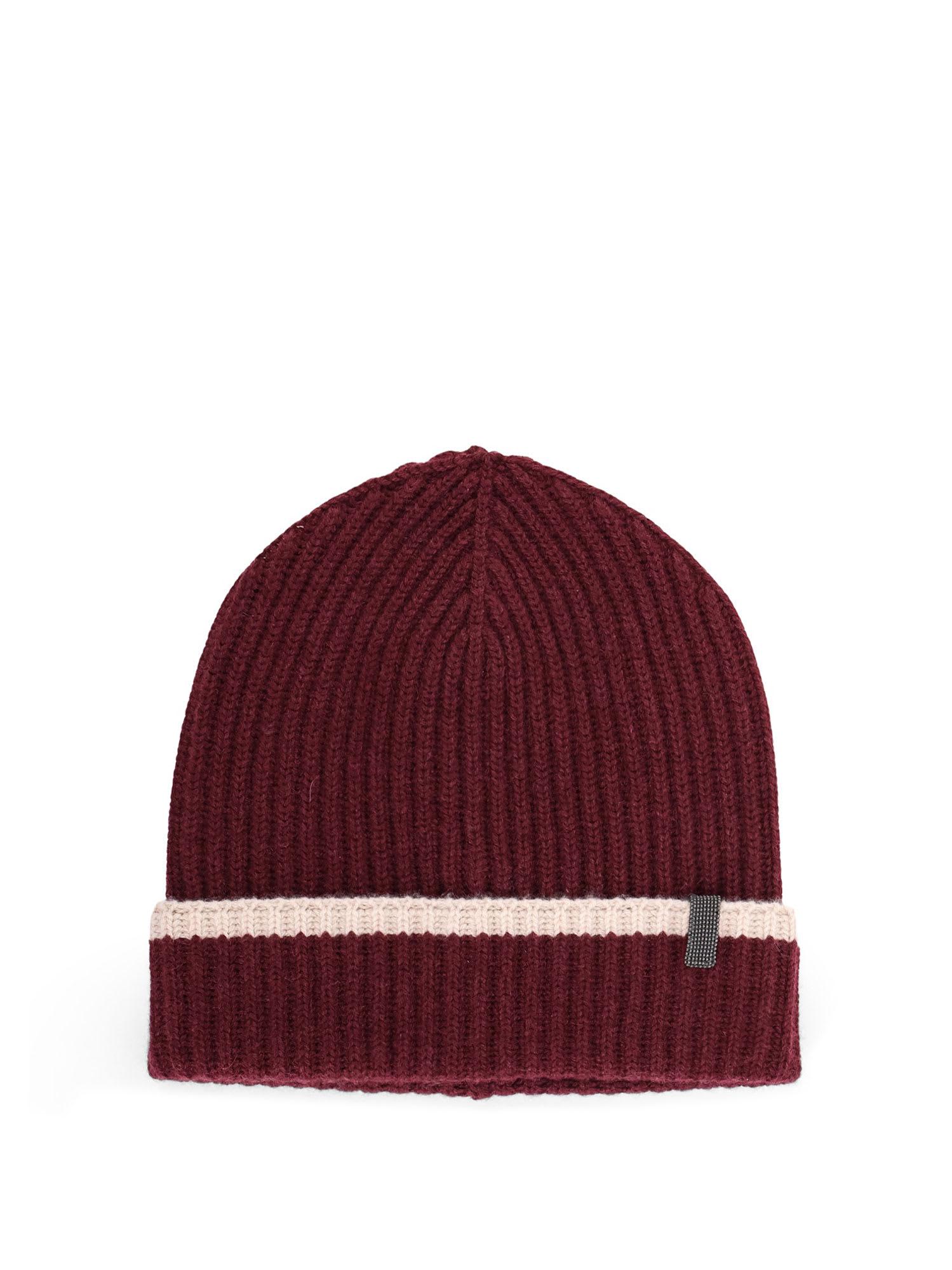 brunello cucinelli cashmere hat with monili detail