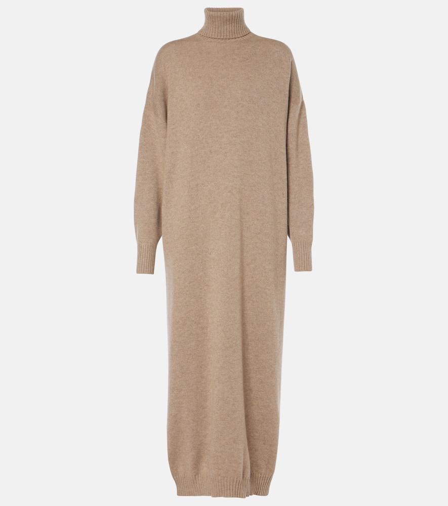 brunello cucinelli cashmere midi dress