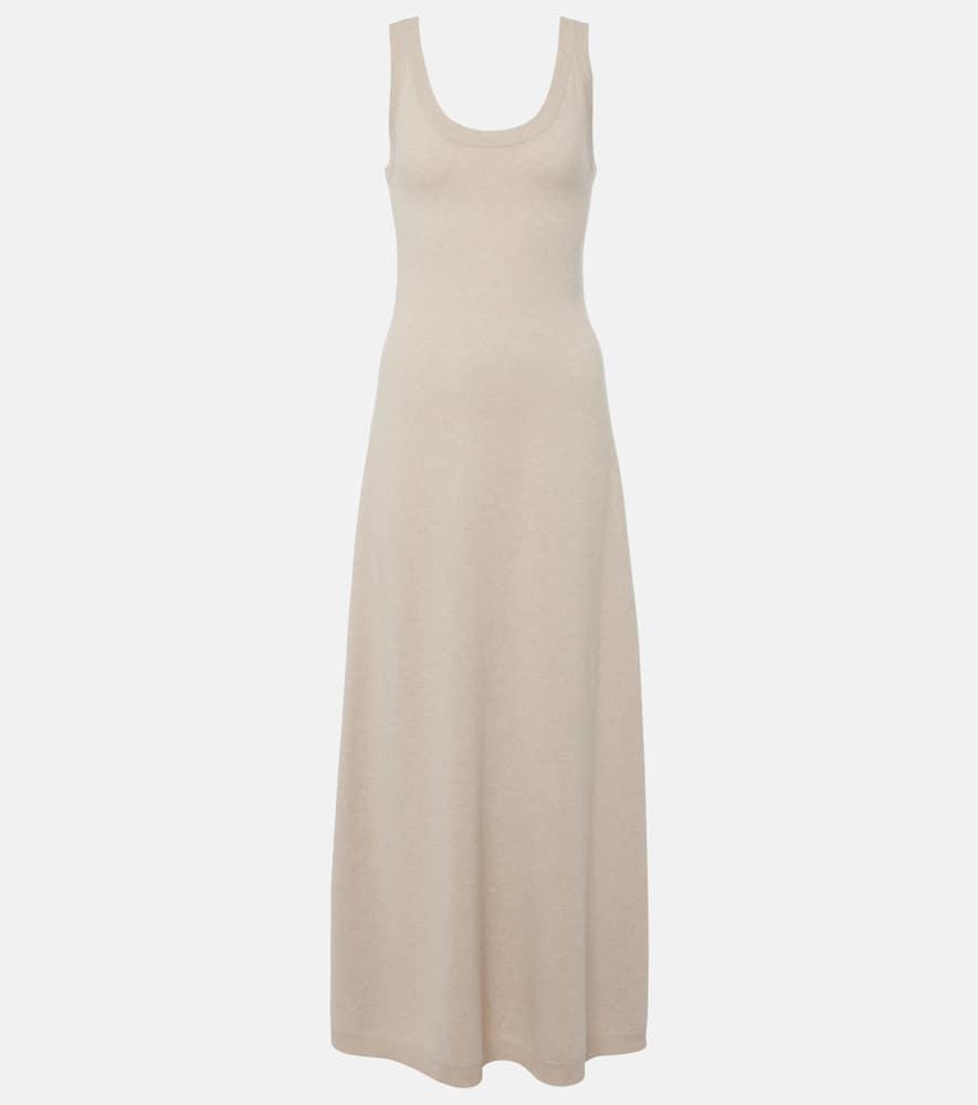 brunello cucinelli cashmere midi dress