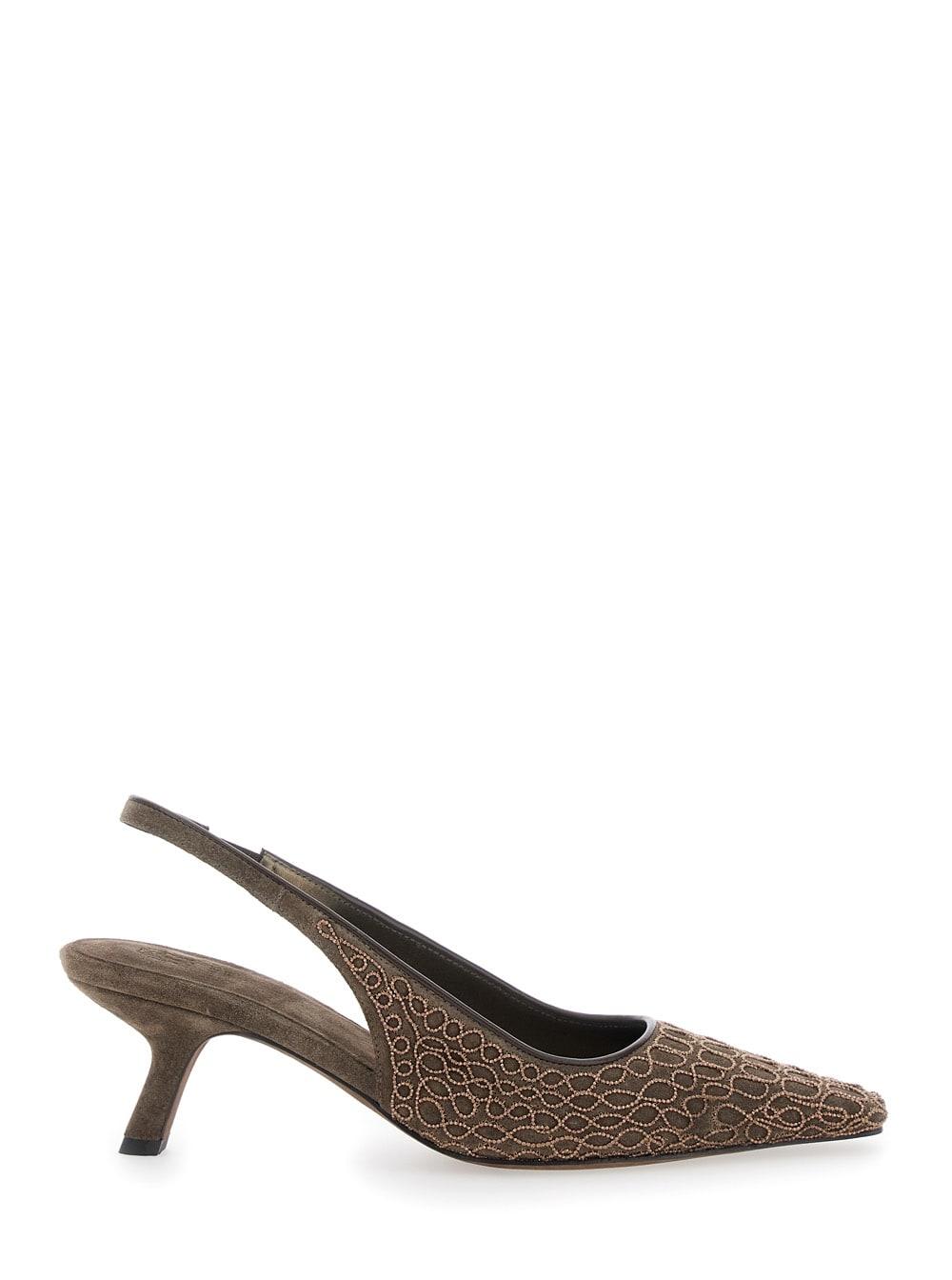 brunello cucinelli city slingback heels