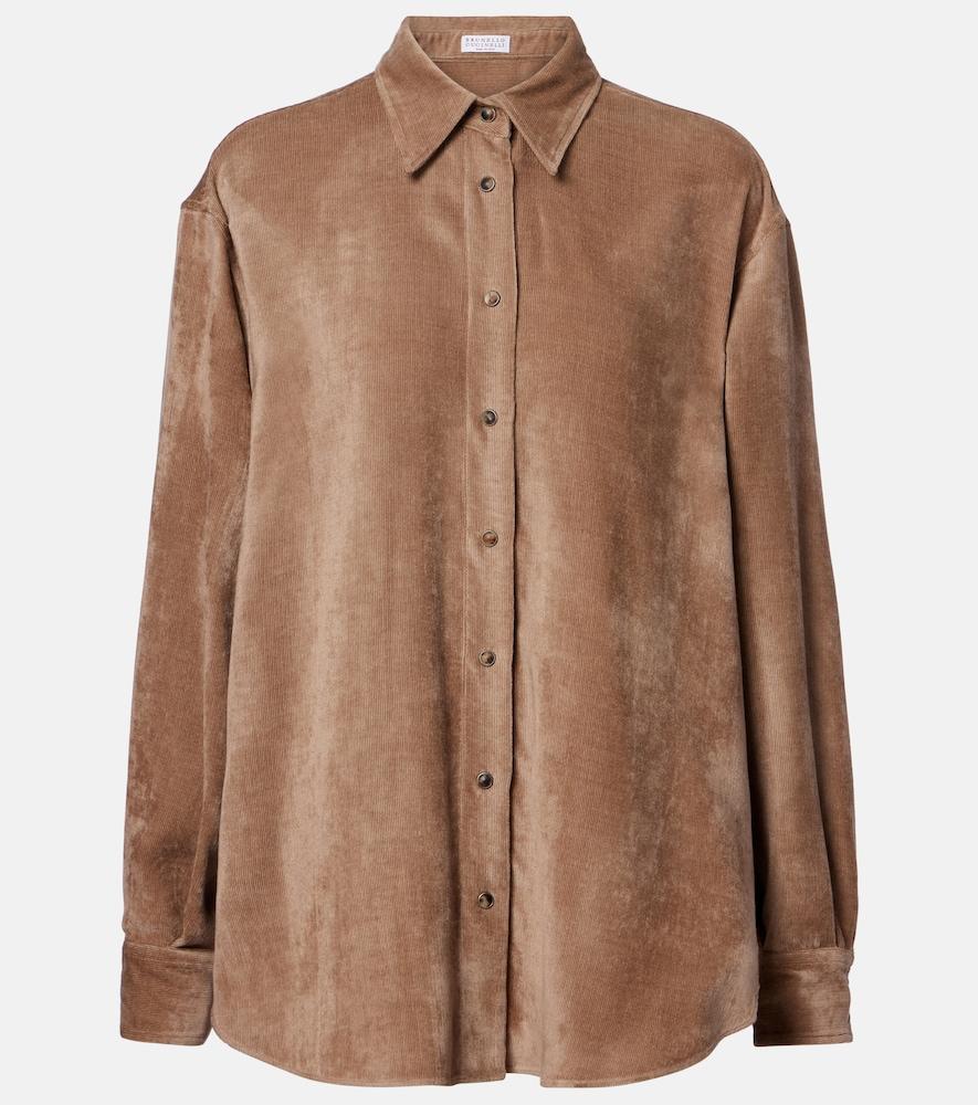 brunello cucinelli corduroy shirt