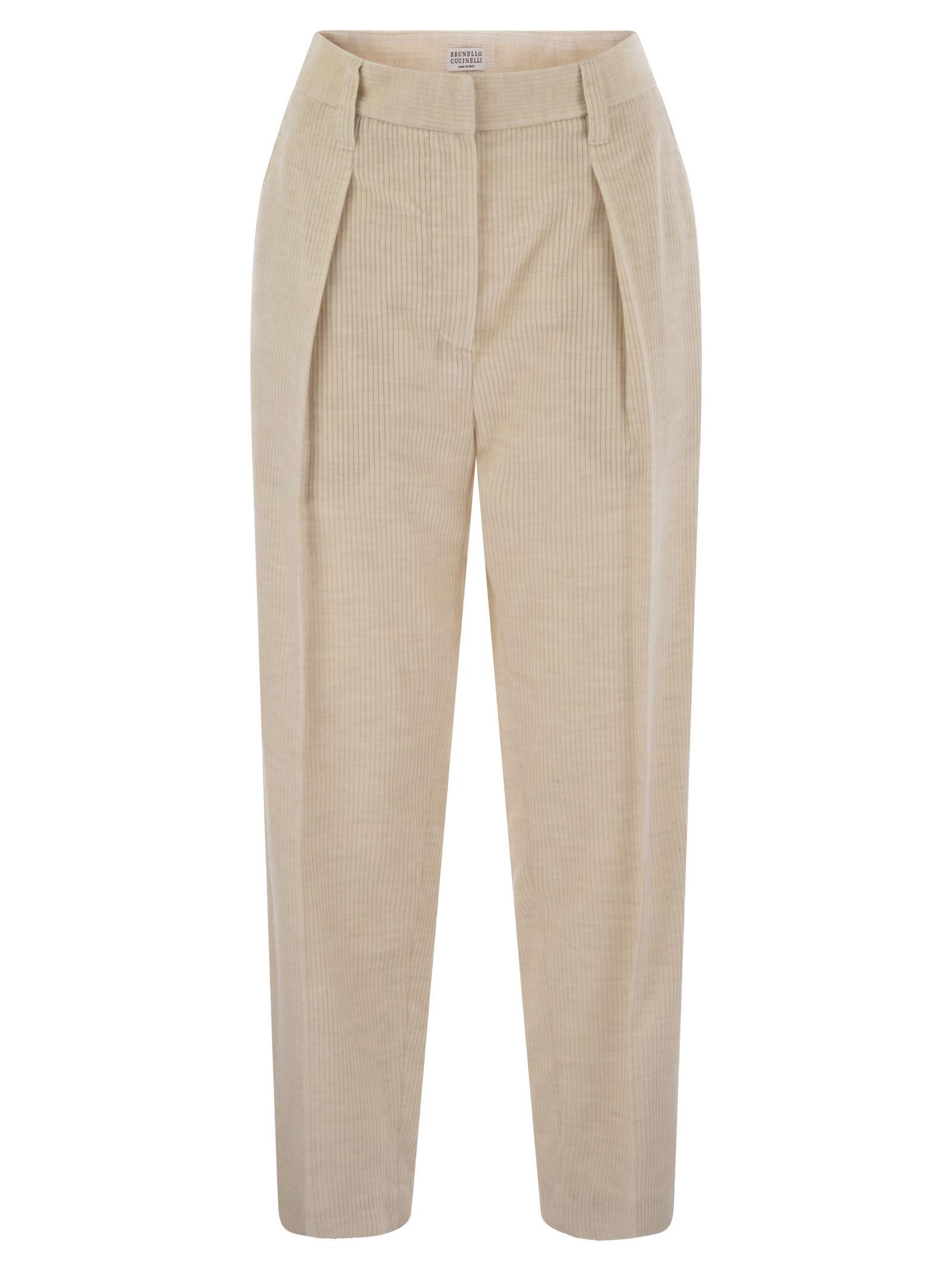 brunello cucinelli corduroy trousers
