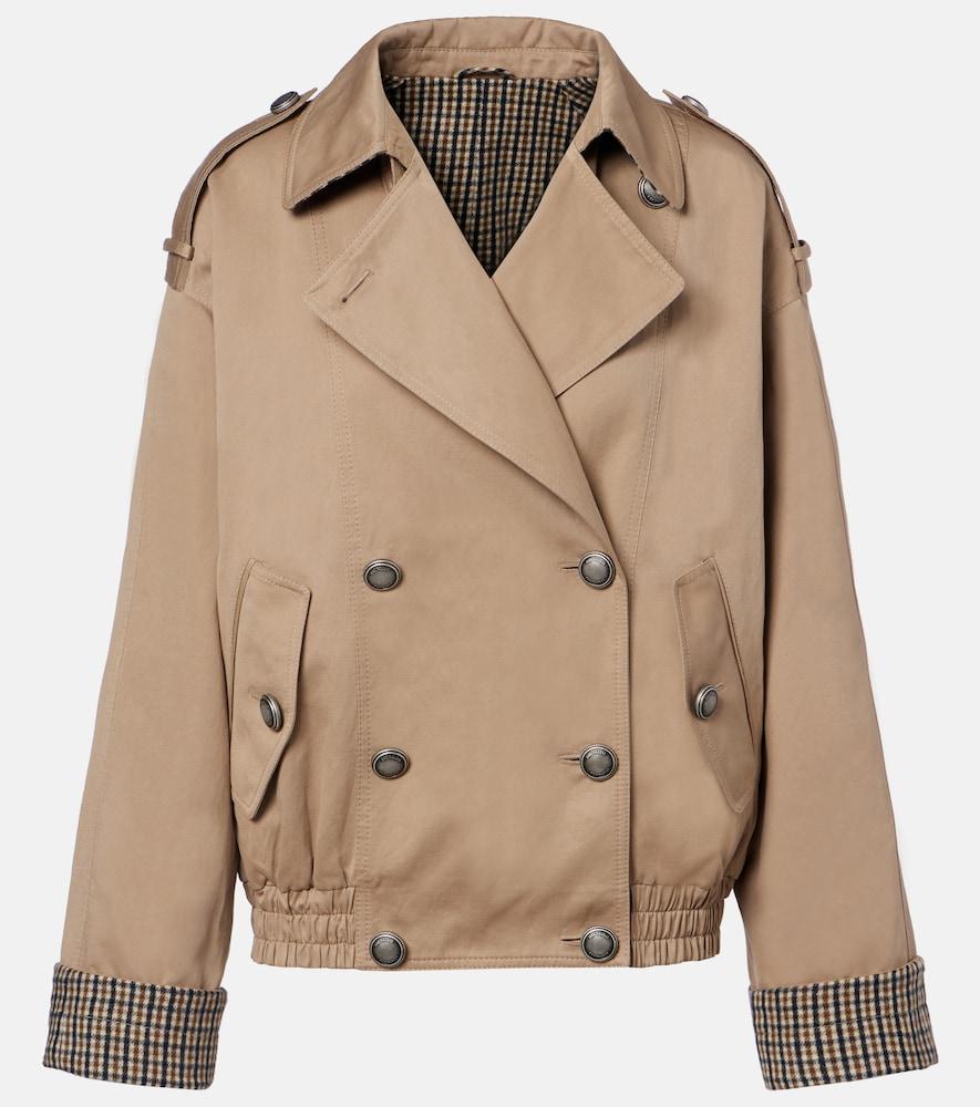 brunello cucinelli cotton and linen jacket
