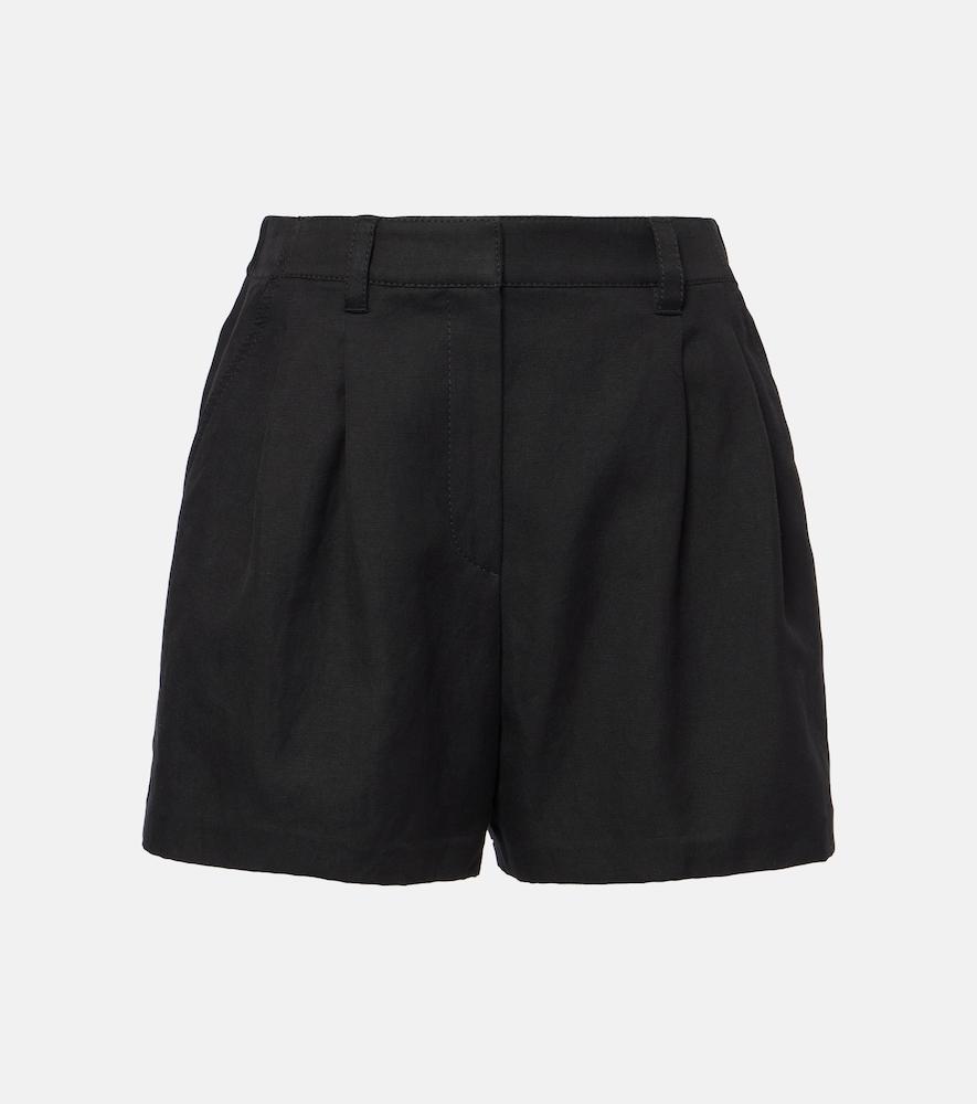 brunello cucinelli cotton and linen shorts